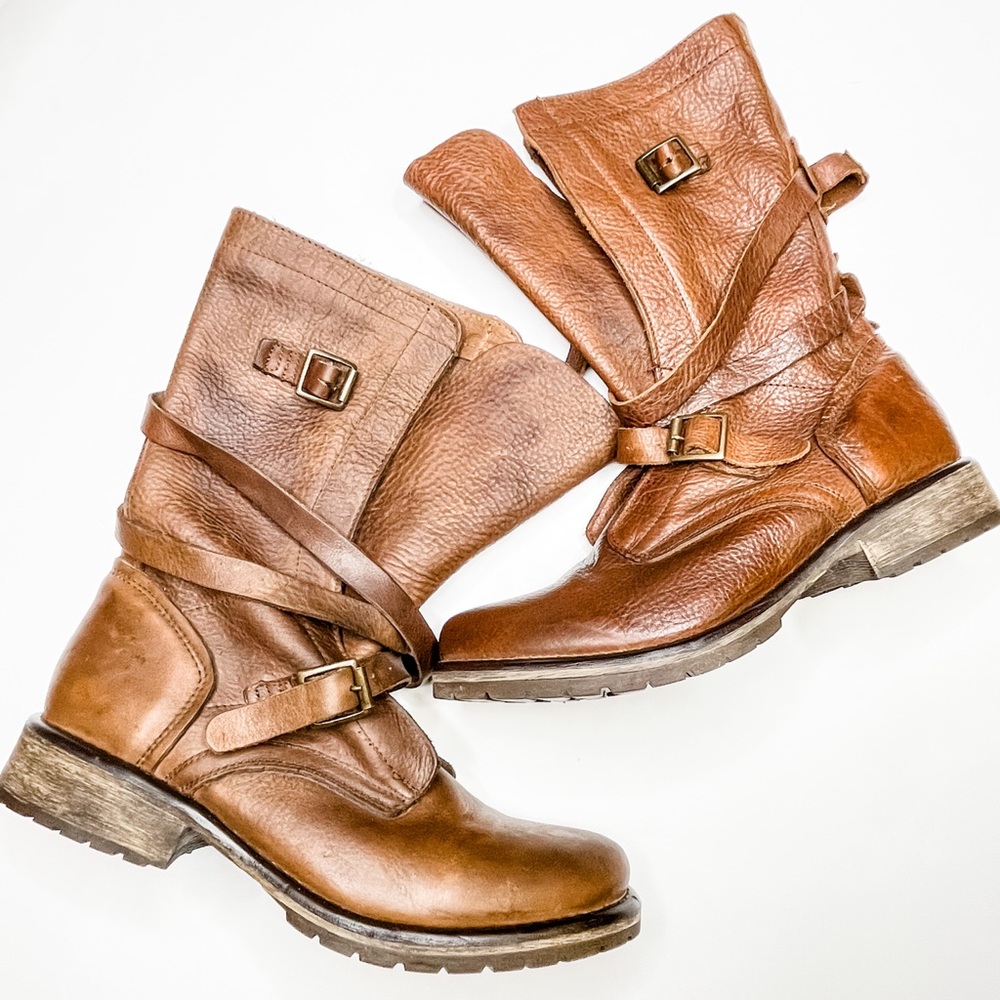 STEVE MADDEN | Women's Brown Leather Combat Boot NWOT